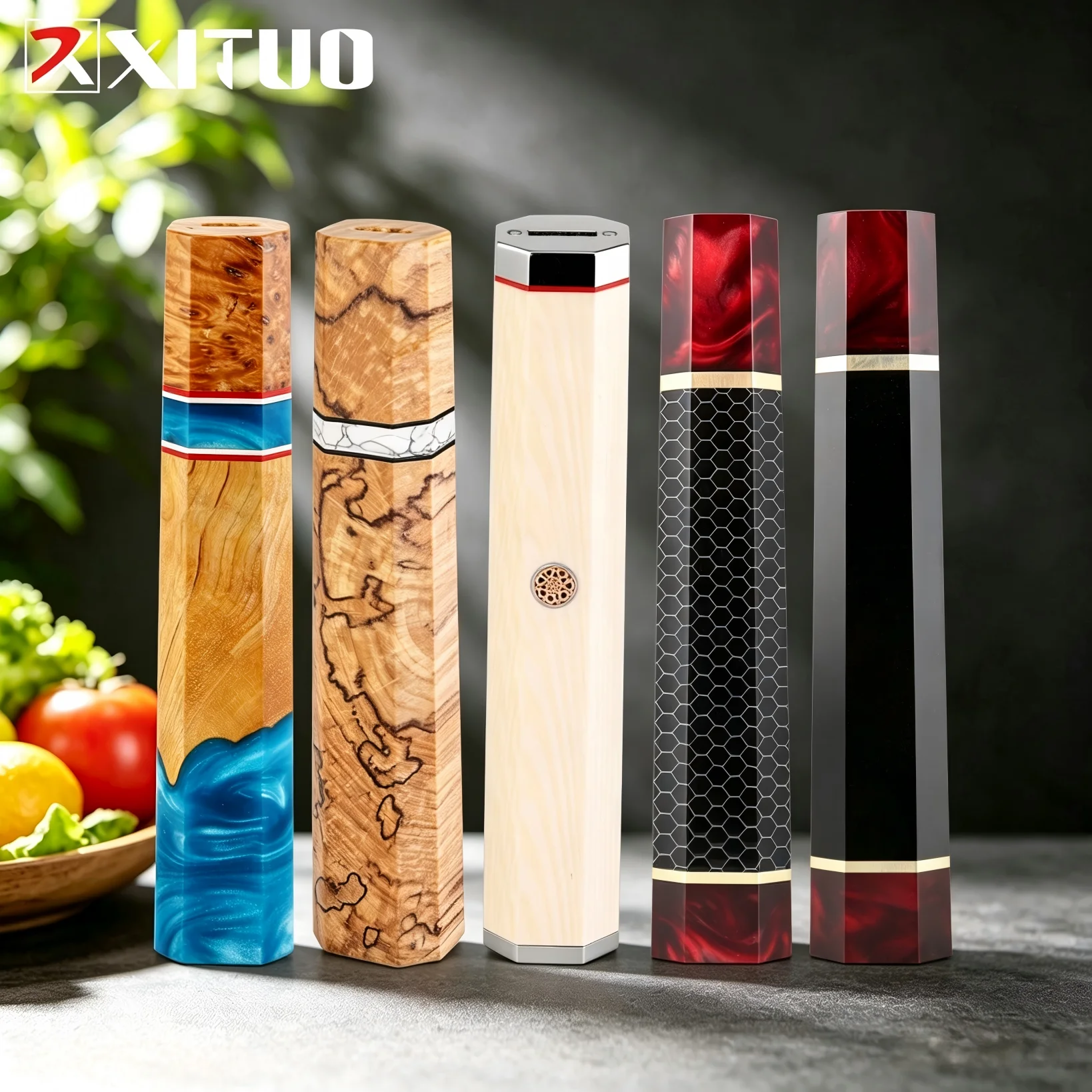 Ручка для ножа XITUO DIY, ручная работа, восьмиугольная, для поварских ножей, дамасских кухонных ножей, оптовая продажа от производителя, индивидуальный заказ. (art.: 3920db84ddfca) - 3920db84ddfca