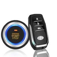 12v universal car anti theft system remote start remote control keyless entry pke one key start