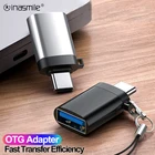 Переходник OTG с USB Type c на usb, конвертер для Samsung Macbook Micro usb папа на usb c Мама, otg коннектор кабеля Micro на USB 3,0