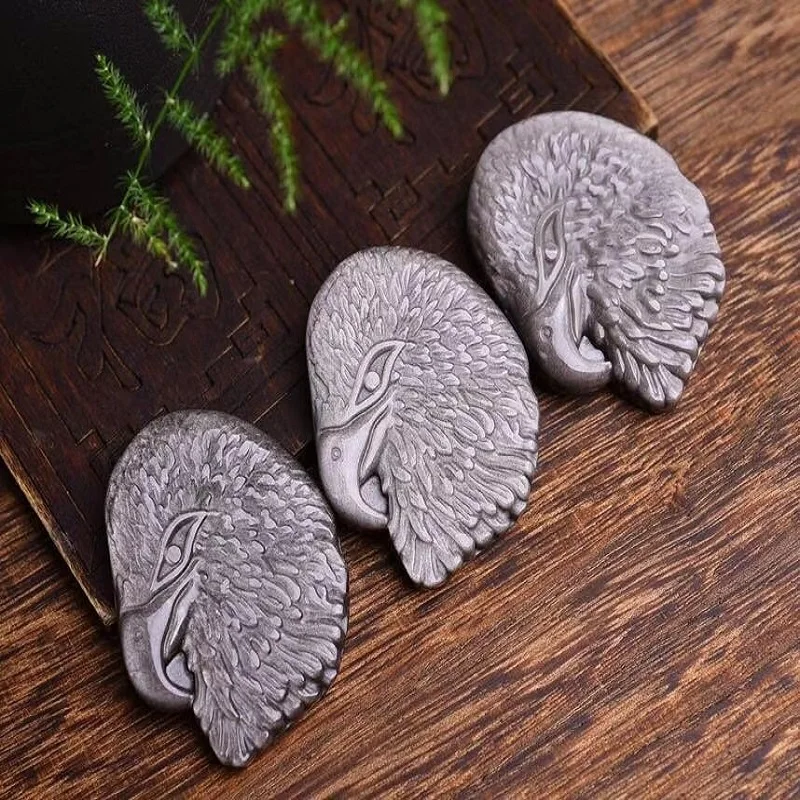 

Серебряный обсидиановый Орел подвесной рейки Исцеляющие кристаллы фэн-шуй кварцевые минеральные бриллиантовые подвески