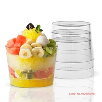 restaurant hotel cheap disposable cup wedding party plastic tableware milkshake jelly container tiramisu cake dessert pastry box