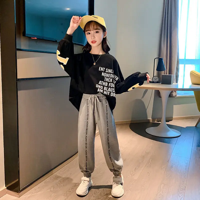 

Girls Fashion Pullovers Kids Spring and Autumn Suits Kids Sports Suits Girls Sportswear Kids Clothes 4 6 8 10 12 13 Years Old