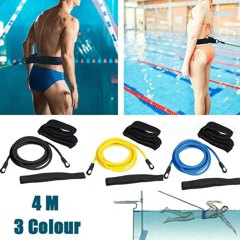

Resistencia ajustable para Entrenamiento de natación, correa de seguridad para natación, banda de cuerda elástica, 3/4m