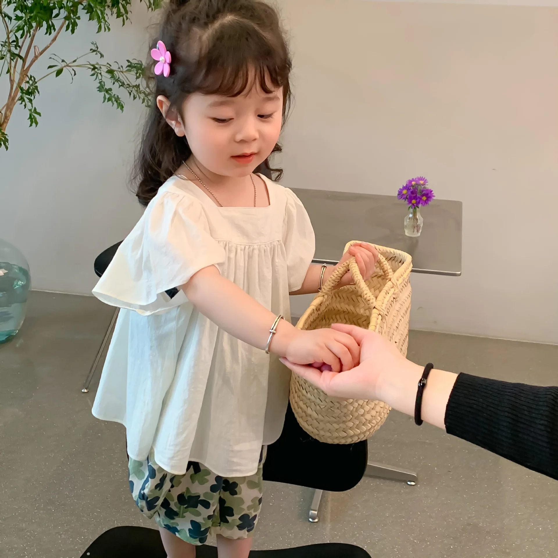 Олень jonmi 2022 летние блузки для маленьких девочек в Корейском стиле - купить по