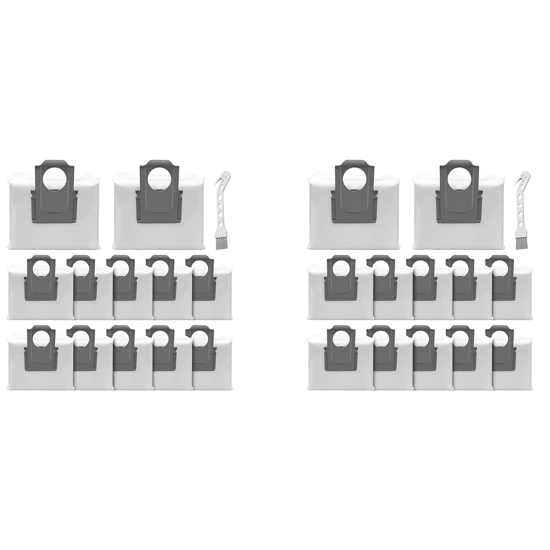 

24X Dust Bags Collector Sets For Xiaomi Roborock S7 Maxv Ultra Q5+ Q7+ Q7 Max+ T8 Vacuum Cleaner Spare Parts
