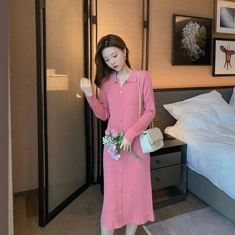 

Dresses for Women Knitted Woman Dress 2023 Polo Crochet Vintage Outfits Aesthetic Promotion One-piece Sensual Sexy Clothes Sale