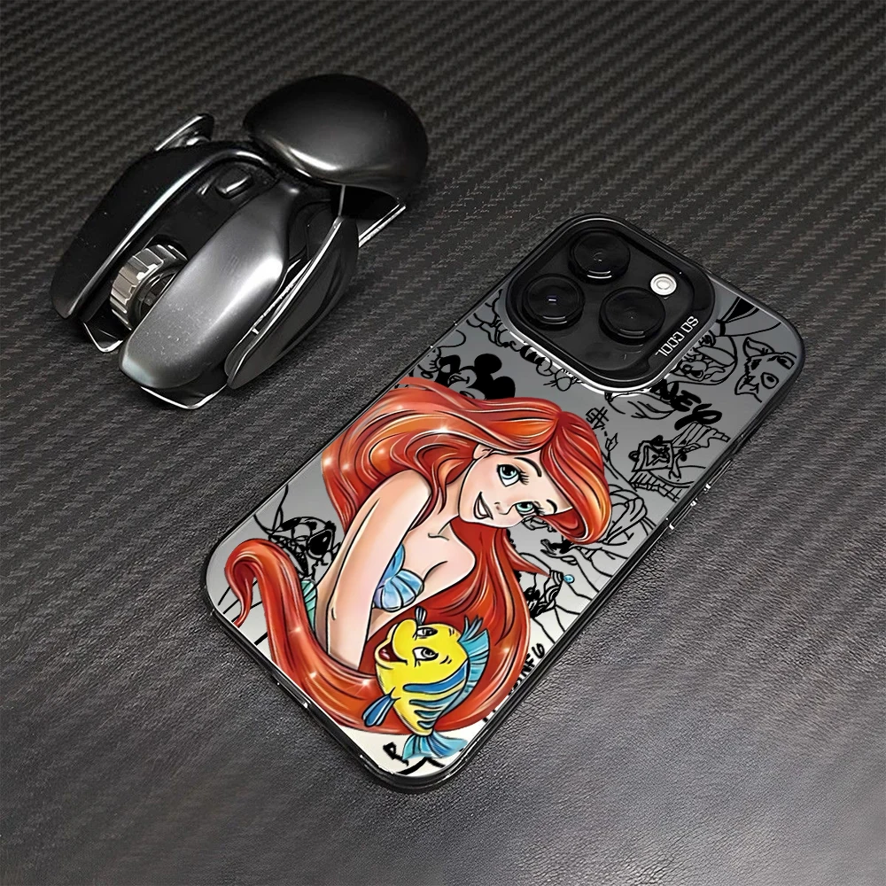 Чехол для телефона Disney Princess Ariel Elsa Oppo A78 A74 A60 A58 A57 A38 A17 A3x Reno 13 12 11 F 10 8 7 6 T Z Pro Plus 4G 5G Cover