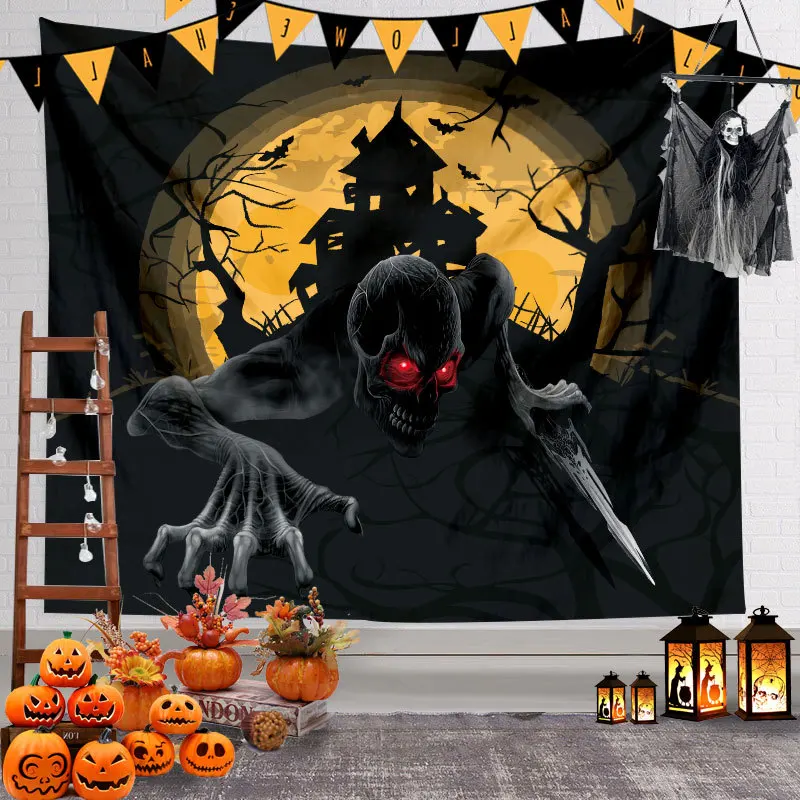 

Halloween decoration background cloth tapestry atmosphere decoration