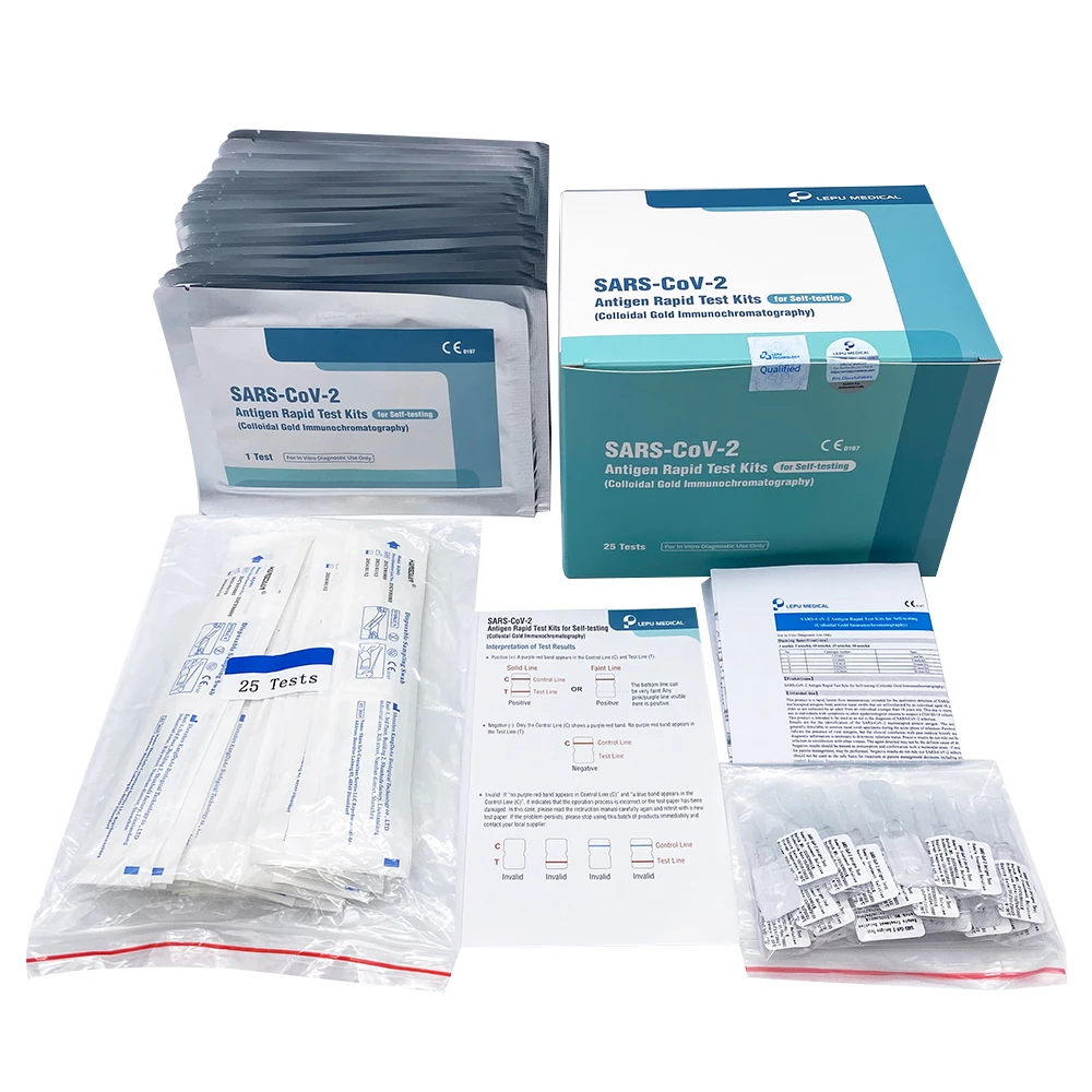 

Disposable Antigen Test Kit SARS-CoV-2 Antigen Rapid Test Kit (Colloidal Gold Immunochromatography) Can Be Tested 25 Times