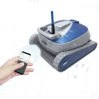 automatic Robotic swimming pool cleaner wifi remote control can climb walls to clean and provide EMAUX swimming pool equipment