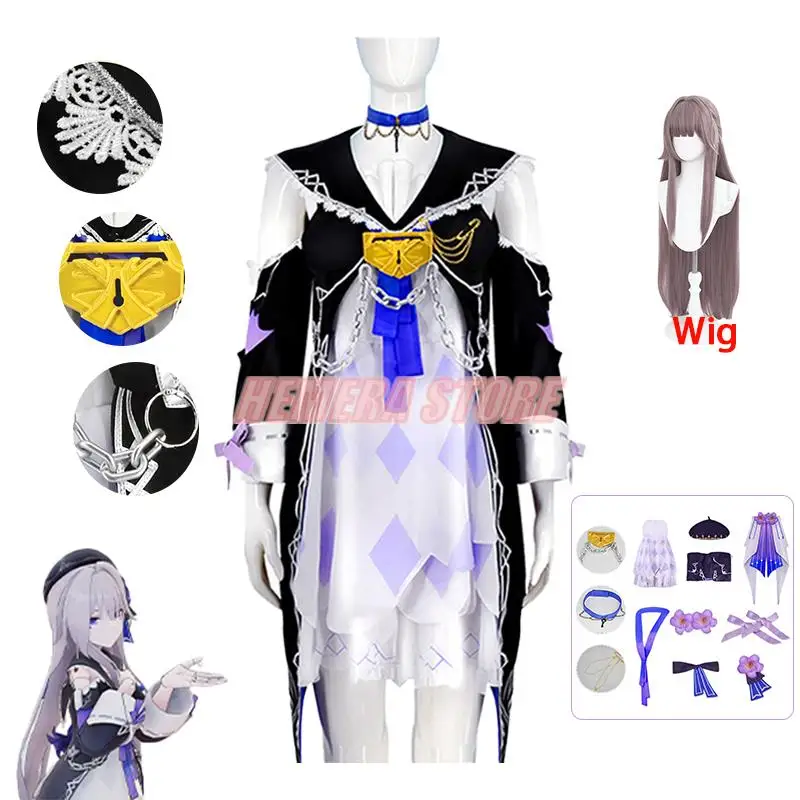 

Game Honkai Star Rail Herta Role Cosplay Costume Game Cos Honkai Star Rail Cosplay Genius Society Herta Costume And Full Wig