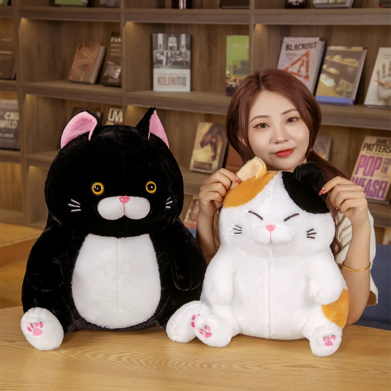 

36/28CM Cute Cat Plush Doll Simulation Soft Stuffed Plush Toys Home Decor Gift Doll For Kids Girl Lucky Cat Stuffed Toy