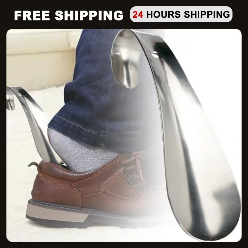 

1PC Spoon Shoehorn Professional Shoehorn Stainless Steel Metal Shoe Horn Lazy Shoe Helper Shoes Lifter Tool Shoe Accessories
