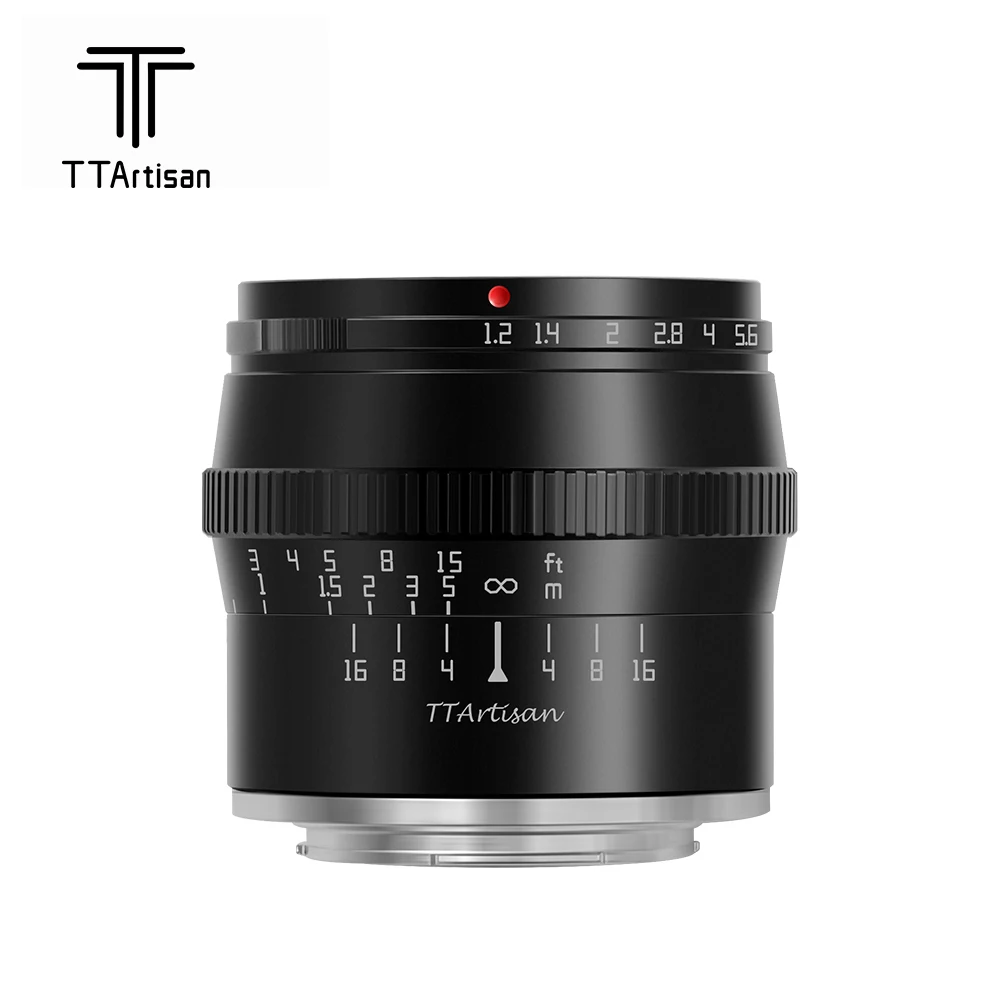 TTArtisan 50 мм F1.2 фотообъектив с большой апертурой для портретной камеры Panasonic Olympus M43 |