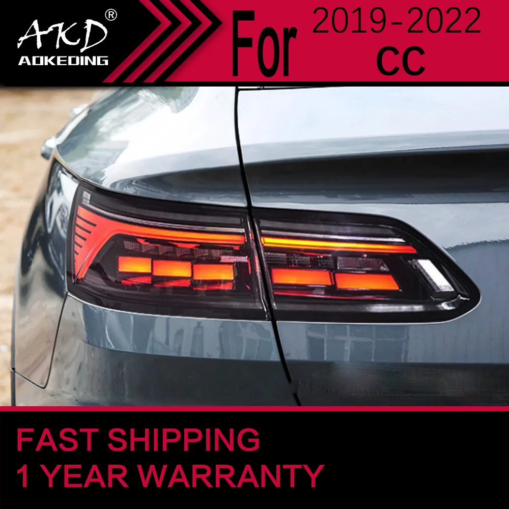 

Car Lights for VW CC Areton LED Tail Light 2019-2022 CC Areton Rear Stop Lamp Brake Signal DRL Reverse Automotive Accessories