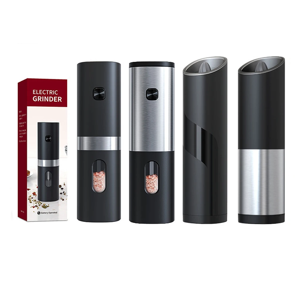 

Автоматическая электрическая мельница для перца и соли со светильник кой, регулируемая мельница для грубой и тонкой специи, кухонный инстр...