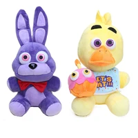 25cm fnaf plushie toys soft stuffed animal doll bonnie duck fox plushes for children doll toys birthday christmas baby gifts
