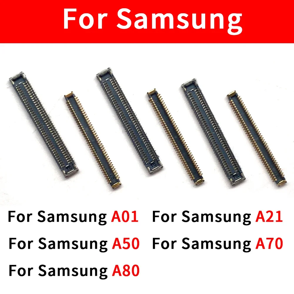 Гибкий разъем FPC для ЖК-дисплея 2 шт. на материнской плате Samsung A01 A21 A50 A70 A80