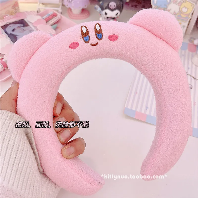 Повязка на голову Kawaii с аниме звездами и Кирби обруч для волос мытья лица