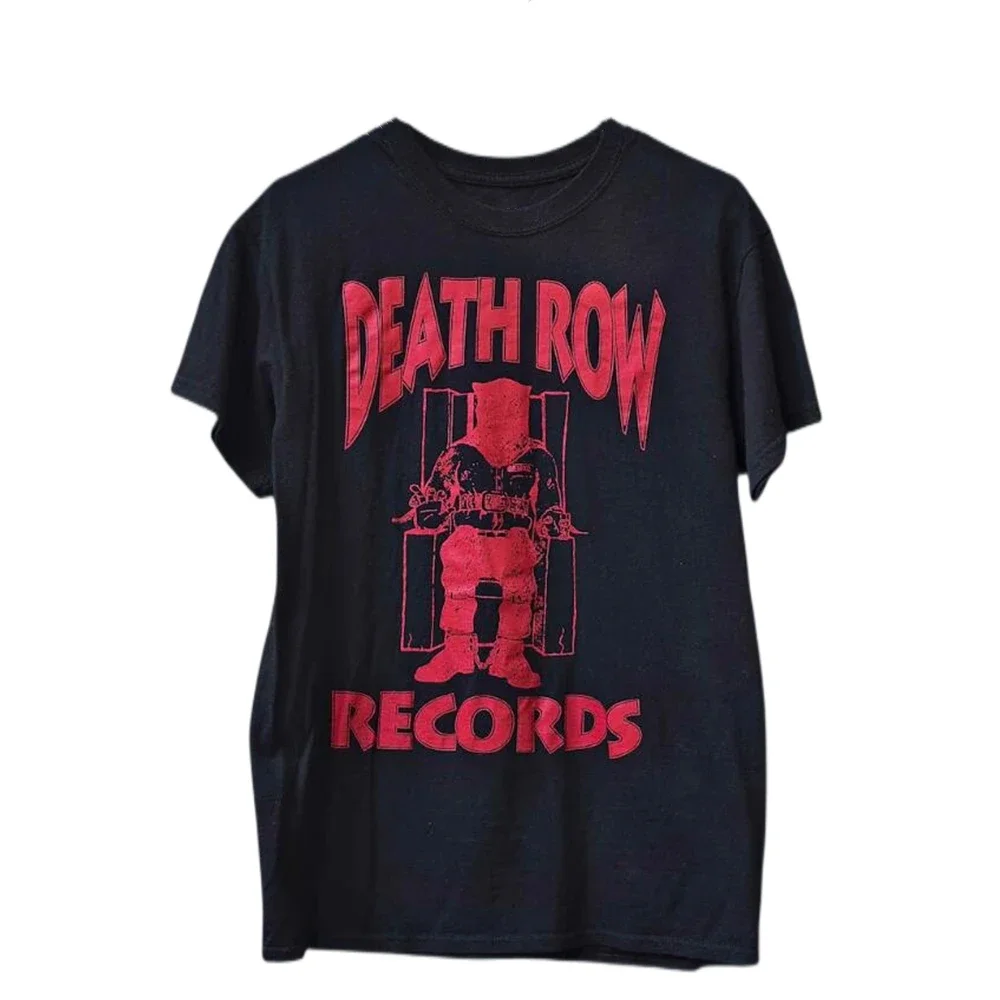 Винтажная футболка 90-х годов Death Row Records в стиле хип-хоп для мужчин и женщин