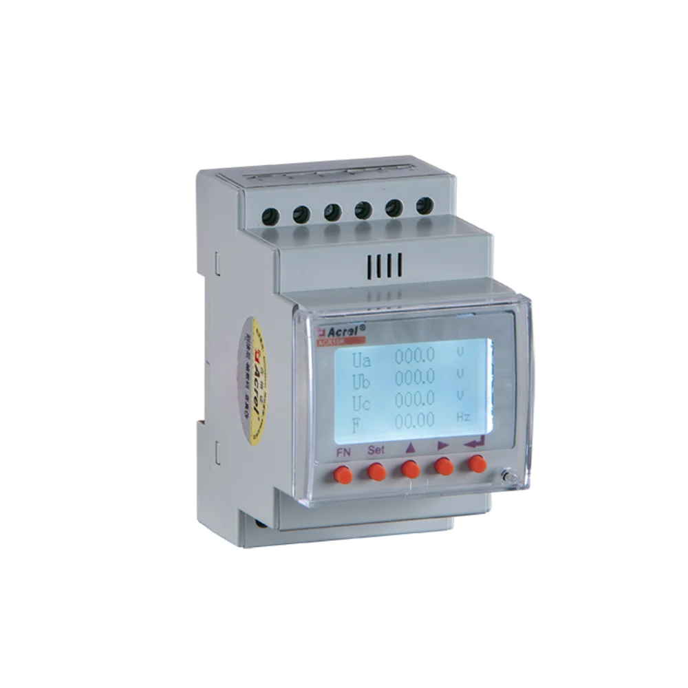 

three phase solar power meter ACR10R-D110TE4 Rogowski Coil three phase RS485 Modbus din rail with external CT