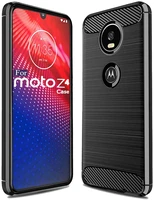 Moto Case Shock-Absorption Flexible TPU Rubber Protective Cell Phone Cover for Motorola Play Force  Brushed TPU 