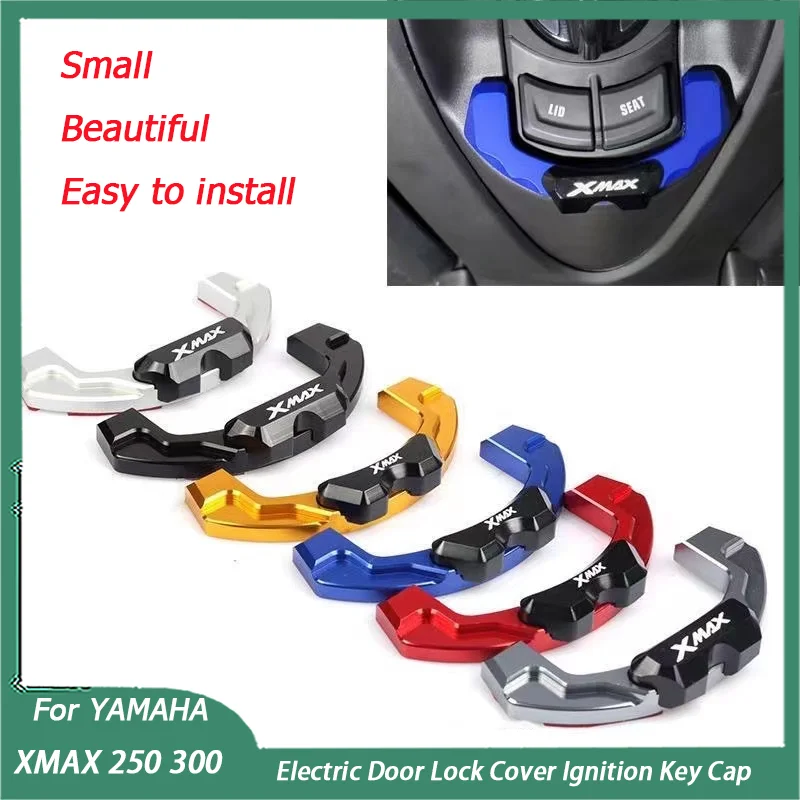 

Аксессуары для мотоцикла X-MAX 250 300, крышка электрического дверного замка, декоративная крышка ключа зажигания для YAMAHA XMAX250 XMAX300 2017-2023