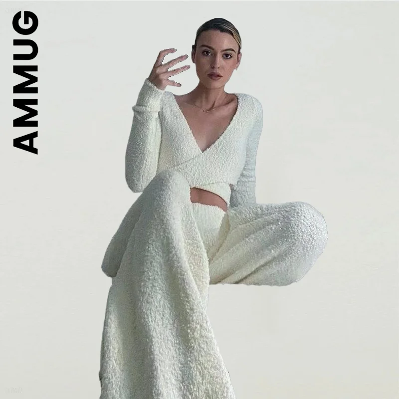 

Ammug New Women Set Vintage Women's Sports Pants Retro Long Pants Sets Womens 2 Piece Set Sexy Female Women's Tracksuit Set