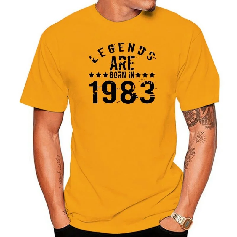 

Camiseta con estampado de leyendas "Are Born In" para hombres y mujeres, camisa con letras de cuello redondo, estilo Harajuku,