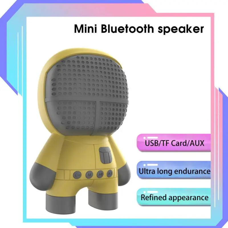 

Bass Box Cute Mini Gift Multi Color Optional Mini Speakers Wireless Subwoofer True Wireless Surround Sound Support Tf Card M8