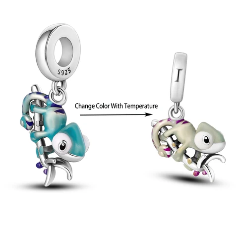 Подвески-хамелеоны из серебра 925 CodeMonkey