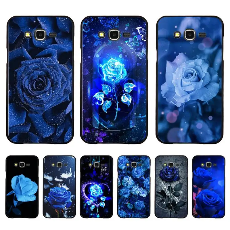 

blue rose flower Phone Case for Redmi 8 9 9A for Samsung J5 J6 Note9 for Huawei NOVA3E Mate20lite cover