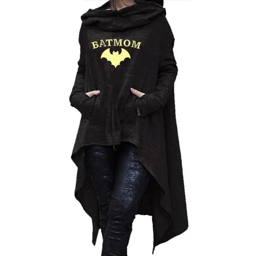 

Batmom Long Hoodies For Women Letters Print Tops Sweatshirt Femmes Kawaii Sweatshirts Clothings Funny Casual Frauen Plus Size