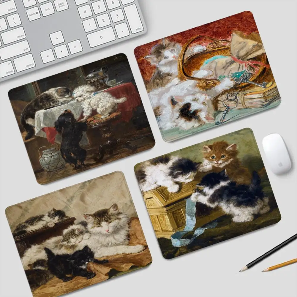 Фото Коврик для мыши Henriette Ronner-knip, маленькие игровые аксессуары, клавиатура, компьютерный офисный настольный коврик, нескользящий резиновый коврик для мыши для ПК, геймера №1