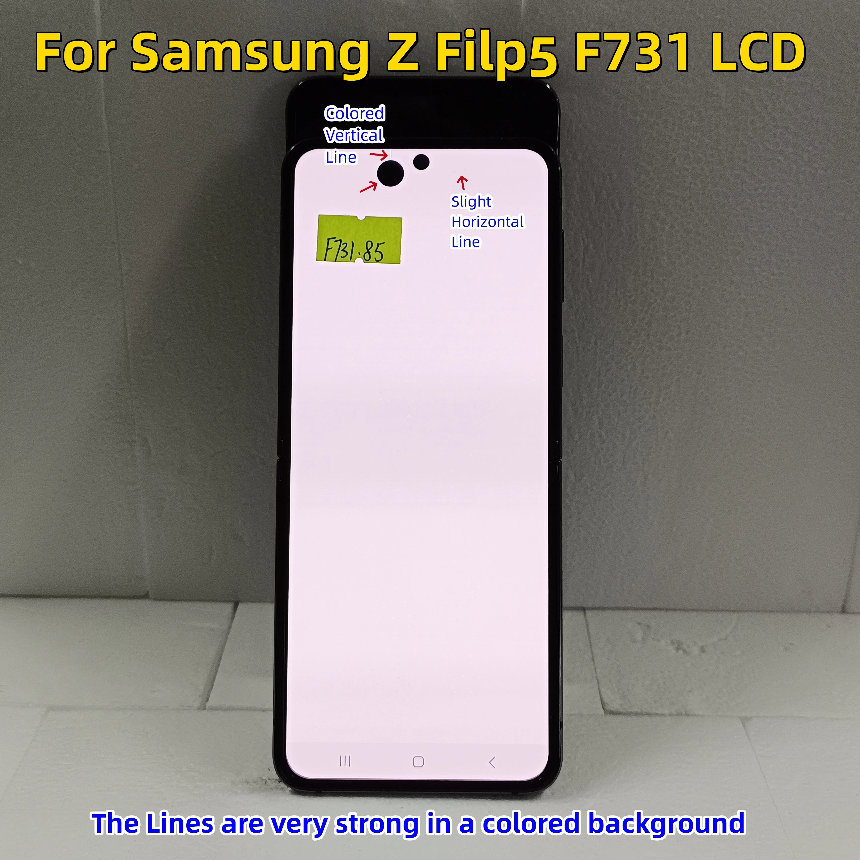ЖК-дисплей Super AMOLED 6 7 &quotдля Samsung Galaxy Z Flip 5 сенсорный экран с дигитайзером дефектом