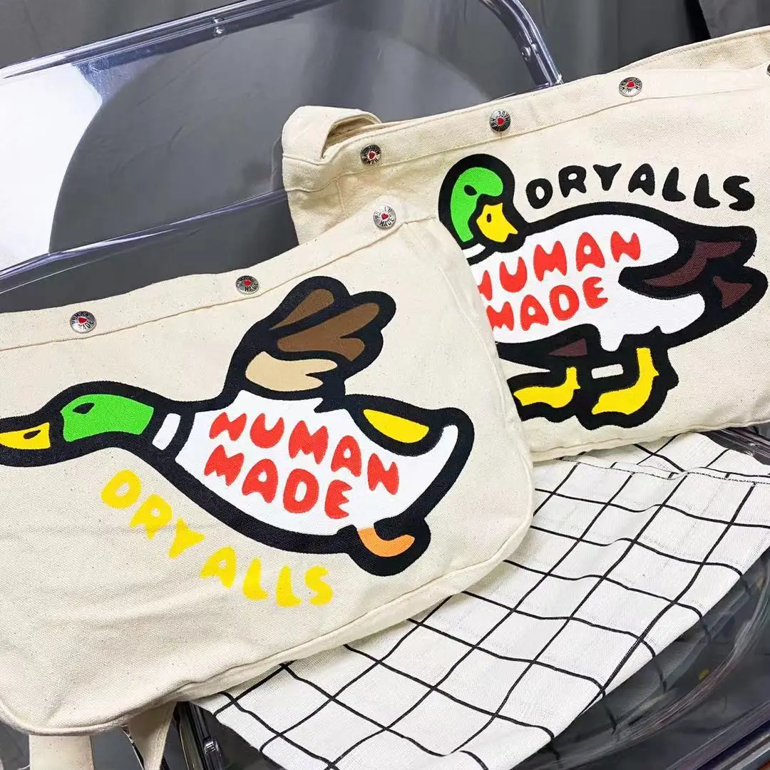 

Fashion Duck Canvas Messenger Bag Love Letter Handbag Shoulder Leisure Commute Neutral Unisex Couple Models Popularity Simple