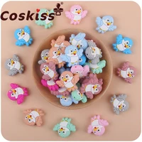coskiss new baby products cartoon animal silicone bird teether creative diy baby molar pacifier anti drop chain accessories