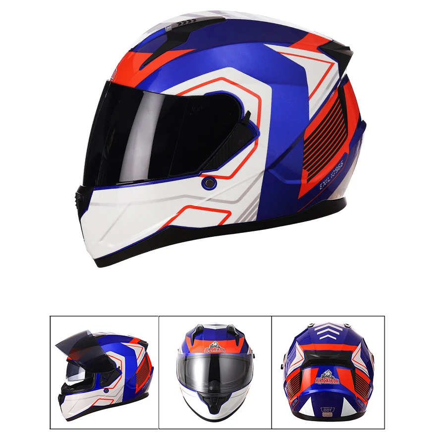 Маска в подарок DOT ECE мотоциклетный шлем анфас безопасный мотоцикл скутер Casco Moto