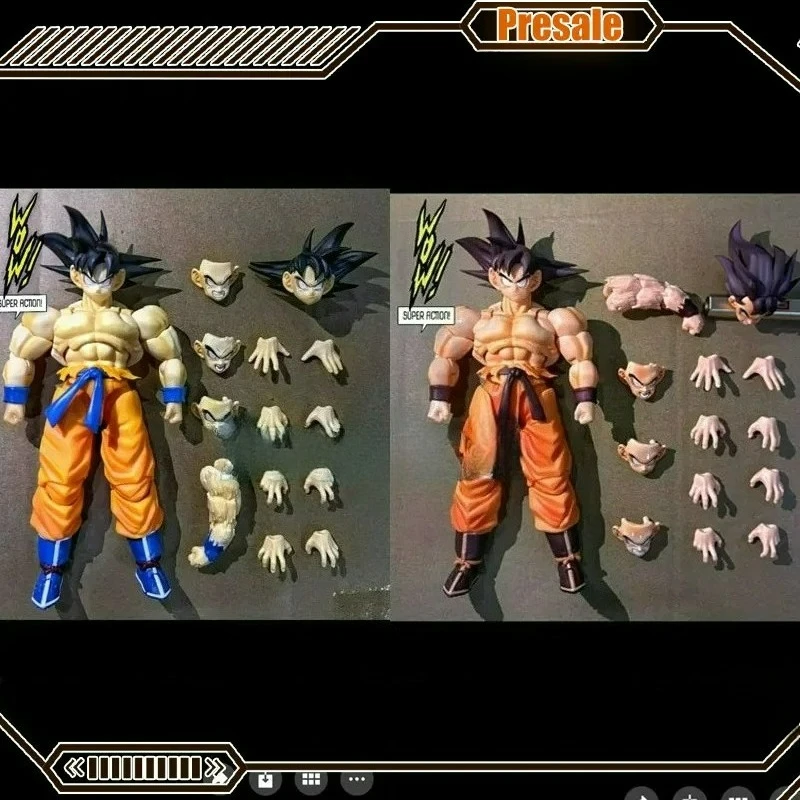 Фото Новинка! Горячая распродажа! Супер-экшн-фигурка из аниме Dragon Ball, 1/12, Кайоукен Сон Гоку, коллекционная фигурка, модель Сон Гоку, игрушки. №4