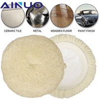 115 180mm wool polishing pad car waxing sponge disk wool wheel buffing kit for car polisher discs auto cleaning goods