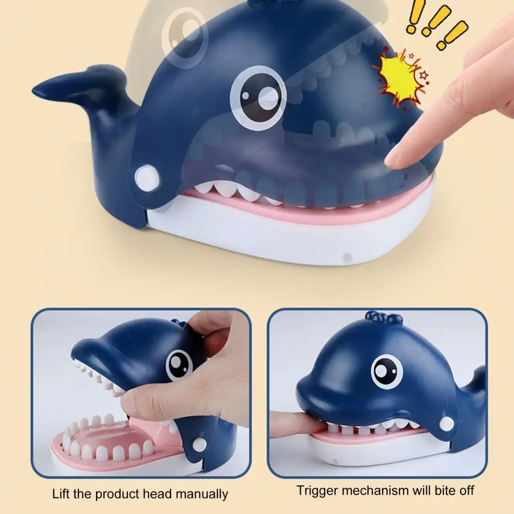 

Bite Finger Whales Smooth Surface Cute Fine Workmanship Novelty Jokes Whales Bite Finger Toy