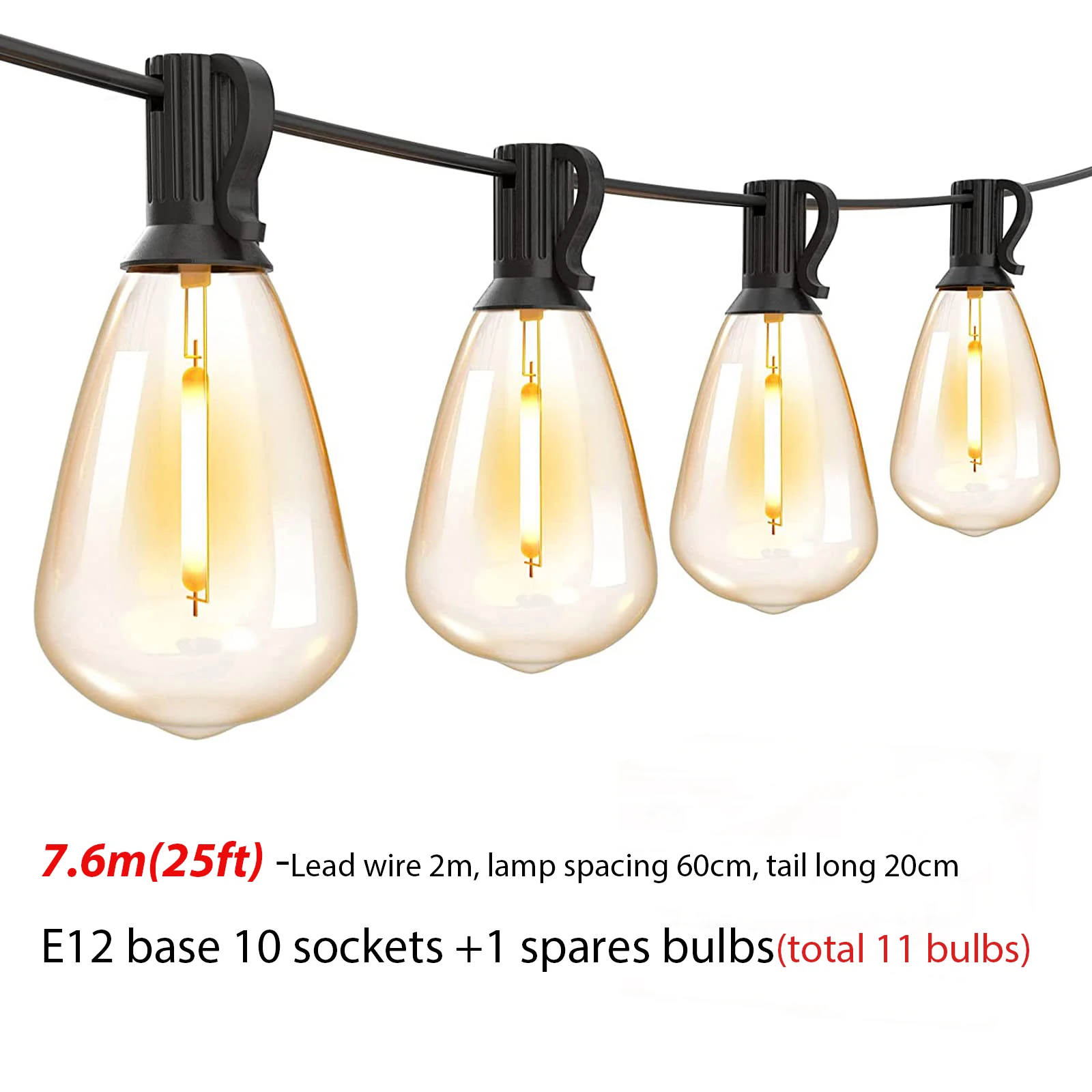 

Светодиодная Водонепроницаемая гирлянда ST38, 10 м, 15 м, 20 м