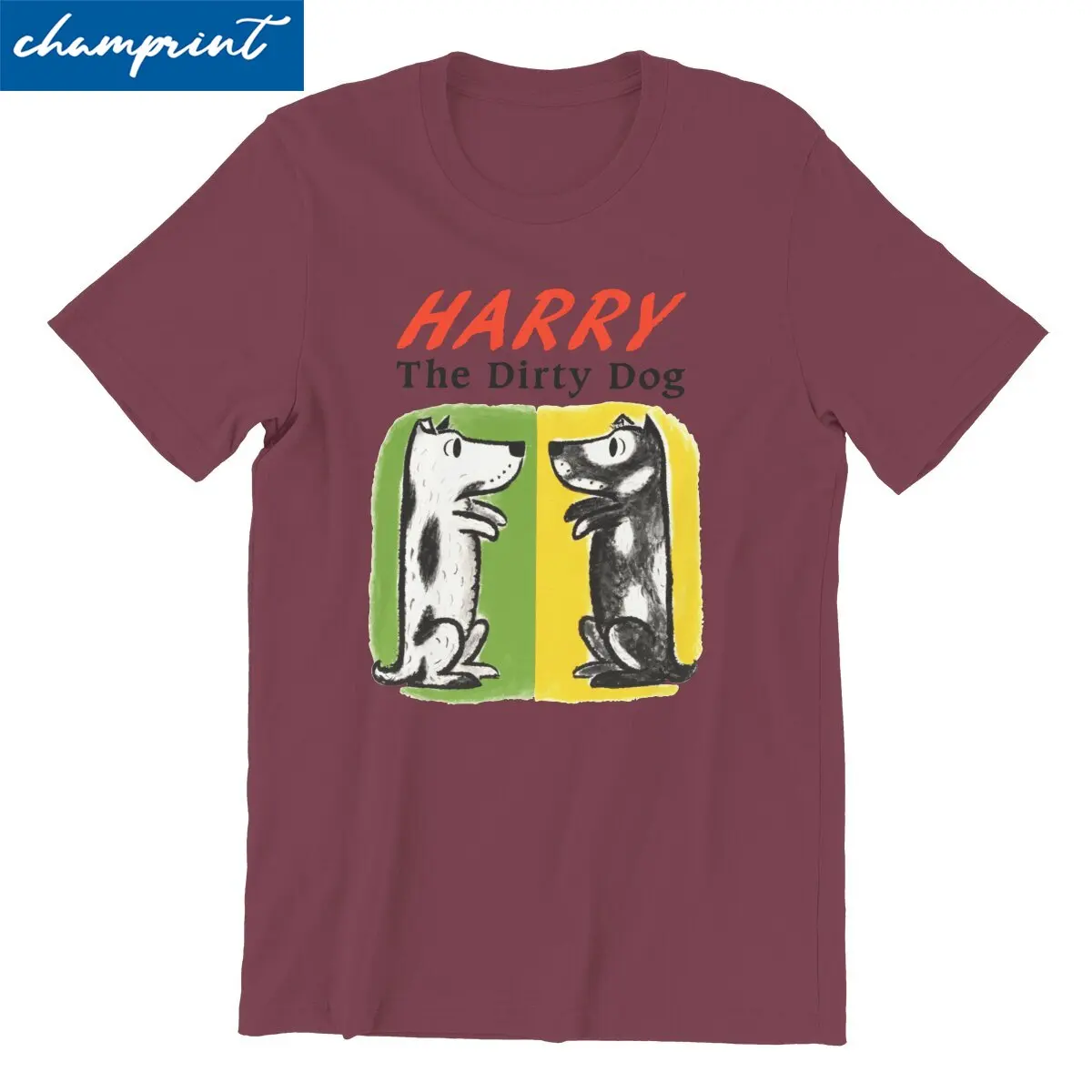 

Harry the Dirty Dog Classic Vintage Men's T Shirts Vintage Tees Short Sleeve O Neck T-Shirts 100% Cotton Unique Clothing