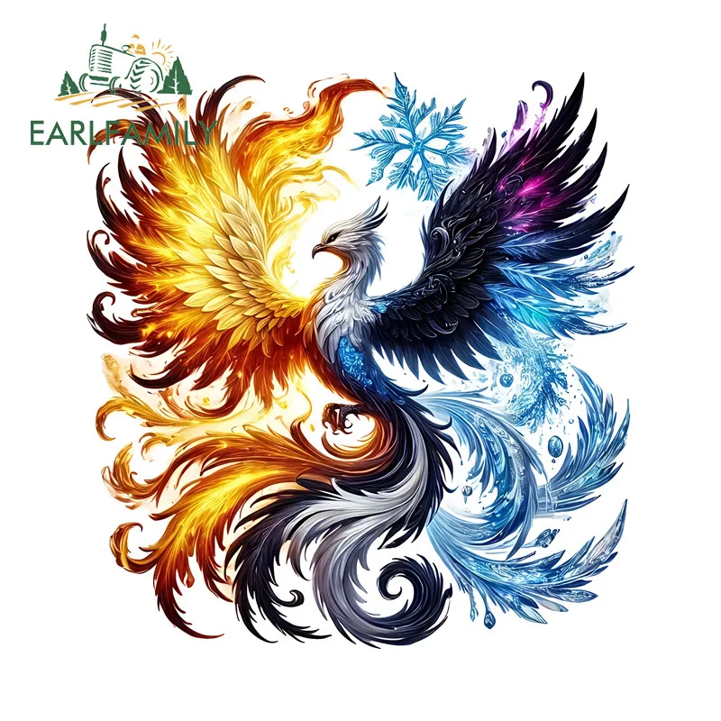 

EARLFAMILY Феникс автомобильные наклейки модные мотоциклетные окна бампер скейтборд виниловые наклейки окклюзия царапин автомобильные аксессуары