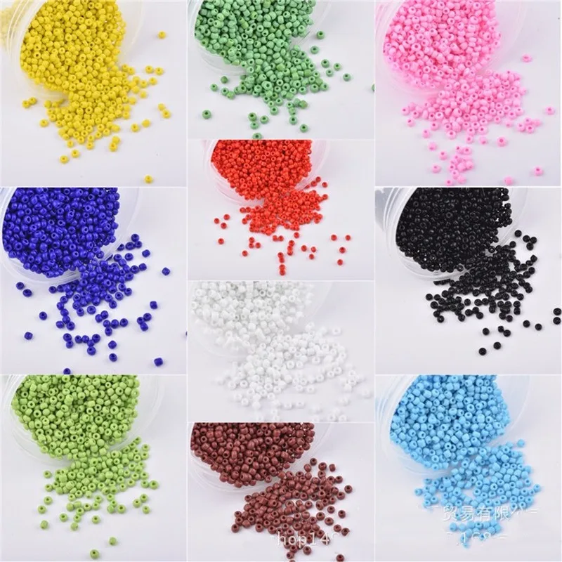 

DIY jewelry accessories manual beading materials clothing accessories non fading porcelain beads series 3mm rice beads