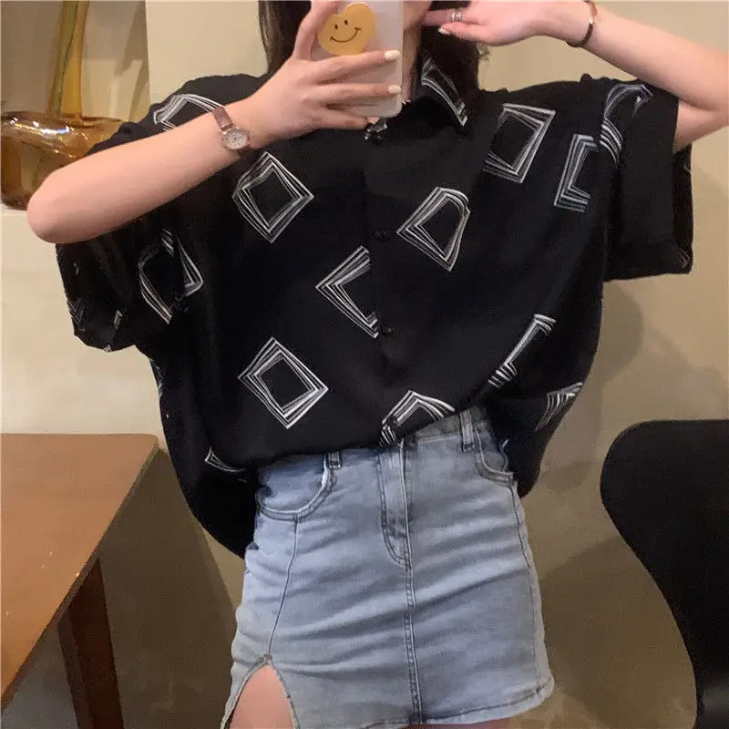 Женская винтажная рубашка с рукавом летучая мышь | одежда