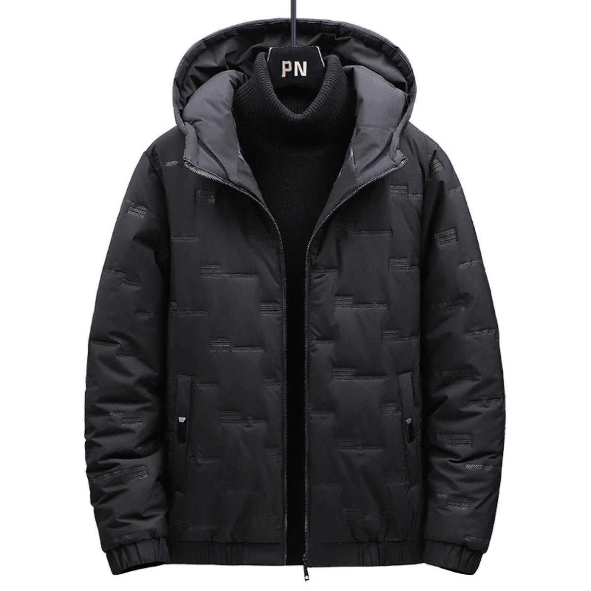 Men's Winter 2022 New Leisure Cotton-padded Jacket Slim Body Warm Hooded Cotton Clothing Men's Fashion Men's Style Men Jacket