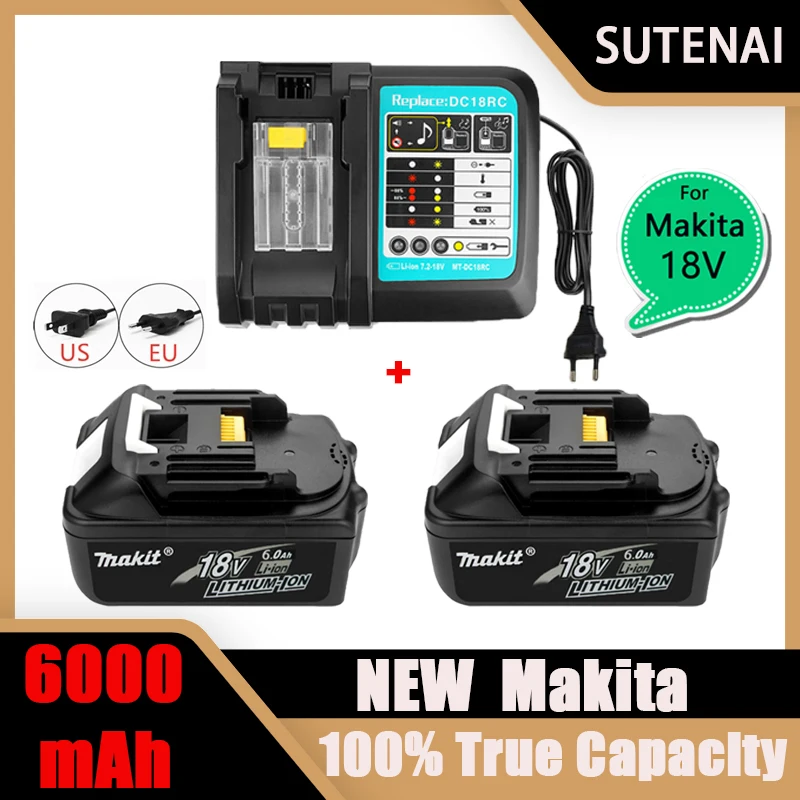 

2023 Upgraded Superbattery 18V Makita BL1860 BL1850B BL1850 BL1840 BL1830 BL1820 BL1815 LXT-400 Replacement Lithium Battery