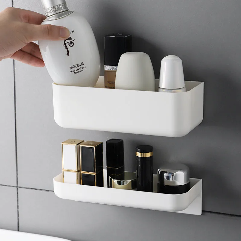 

Bathroom Shelf Wall Shelves Shelf Plastic White Bathroom Corner Shelf Wall Mounted White Simple Kitchen Storage Holder