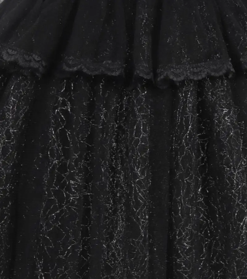 Черное платье Adams для девочек на Хэллоуин новая среда воротник с летающими